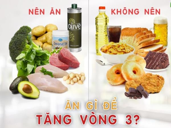 Ăn gì để tăng vòng 3